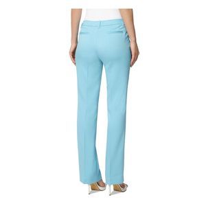 ANNE KLEIN Womens Aqua Zippered Pocketed Slim Printed Wear To Work Pants 16